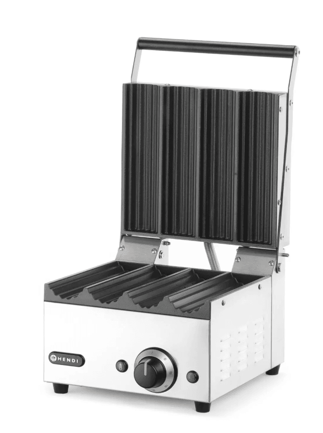 Гриль контактний для хот-догів та ролів, 220-240В/1800Вт, 385x285x(H)254мм 263594 Hendi - зображення 1