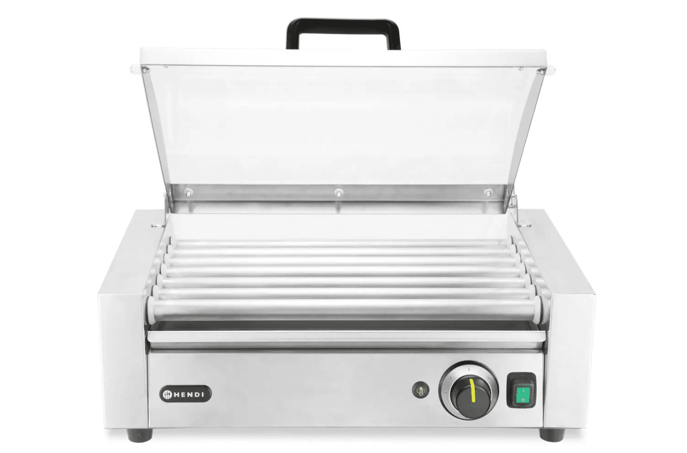 Роликовий гриль для ковбасок 1-зонний з кришкою, яка заощаджує енергію, HENDI, 230В/620Вт, 566x375x(H)259мм 268636 Hendi - зображення 1