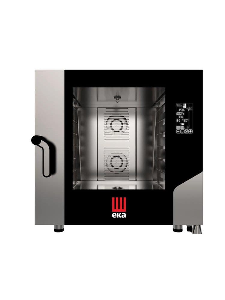 Конвектомат-Піч конвекційна парова, піч Millenial, чорний Mask Bakery, електрична, з електронним керуванням 6x 600х400 MKF664BM Hendi Double pane glass;18/0 Stainless steel - зображення 1