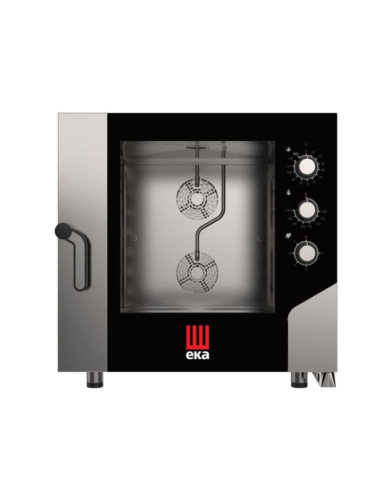 Конвектомат-Піч конвекційна парова, піч Millenial, Smart Bakery, електрична, з електронним керуванням 6x 600x400 мм MKF664S Hendi Podwójne szkło szyby;Stal nierdzewna - зображення 1