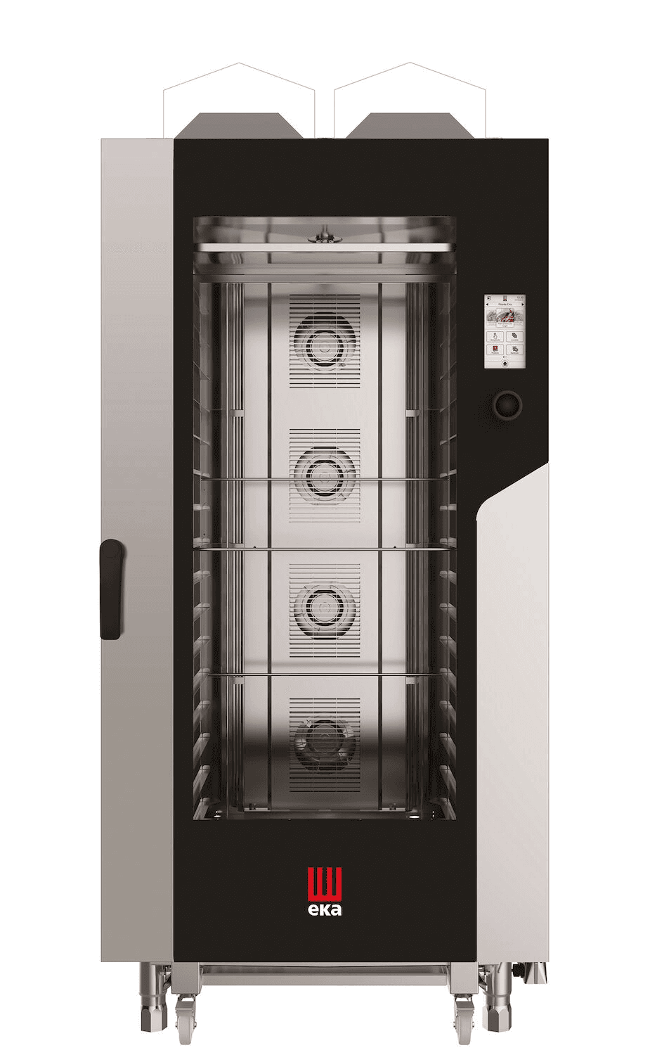 Конвекційно-парова газова піч Millennial Touch Screen Bakery, 16x 600x400mm - електронне управління, Tecnoeka, 30kW, 930x1160x(H)2060mm MKF1664GTS Hendi Podwójne szkło szyby;Stal nierdzewna - зображення 1