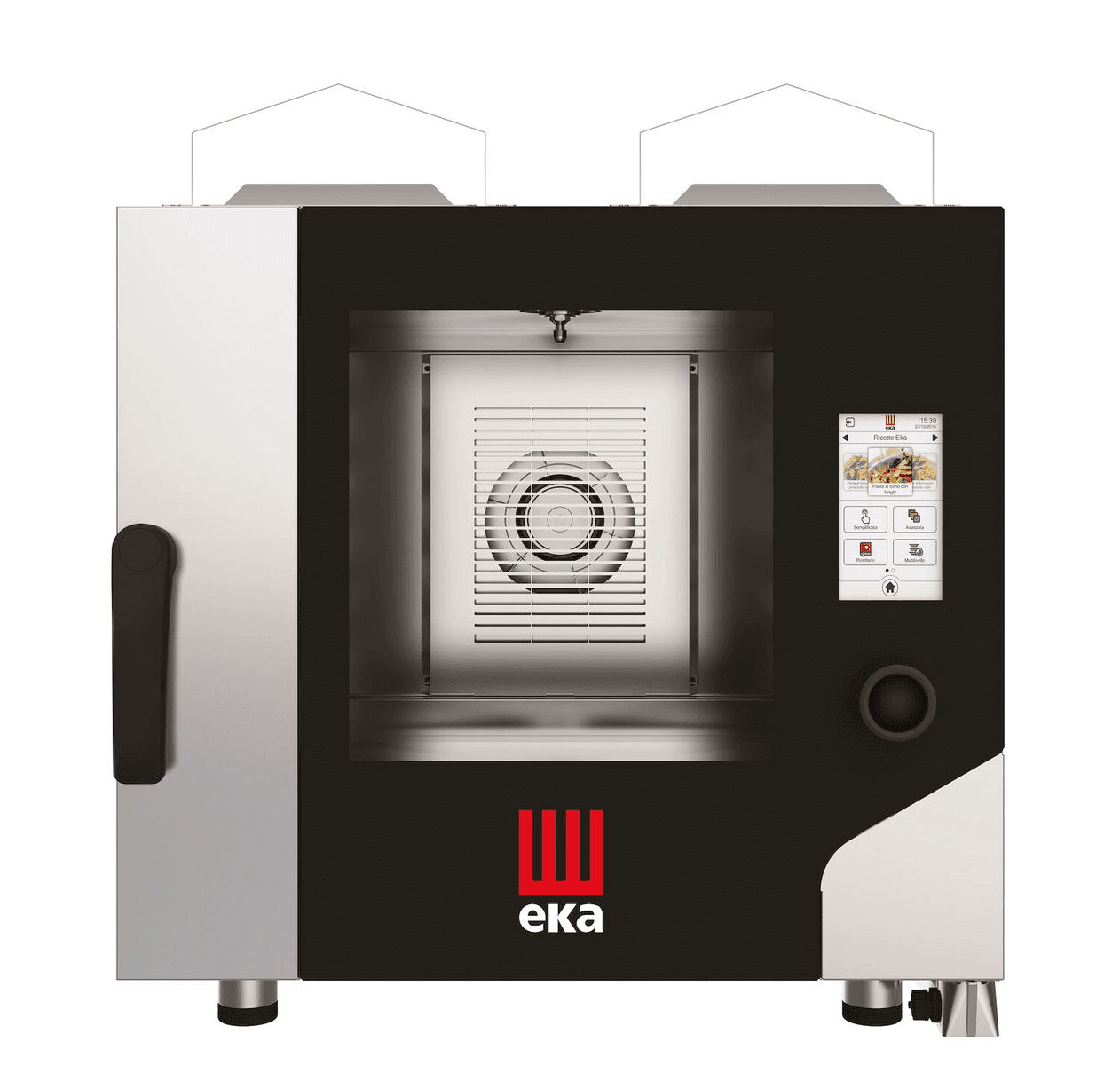 Конвекційно-парова газова духовка Millennial Touch Screen Gastro з системою очищення, 5x GN 1/1, Tecnoeka, 9,3 кВт, 730x850x(H)800 мм MKF511GTS Hendi Double pane glass;18/0 Stainless steel - зображення 1