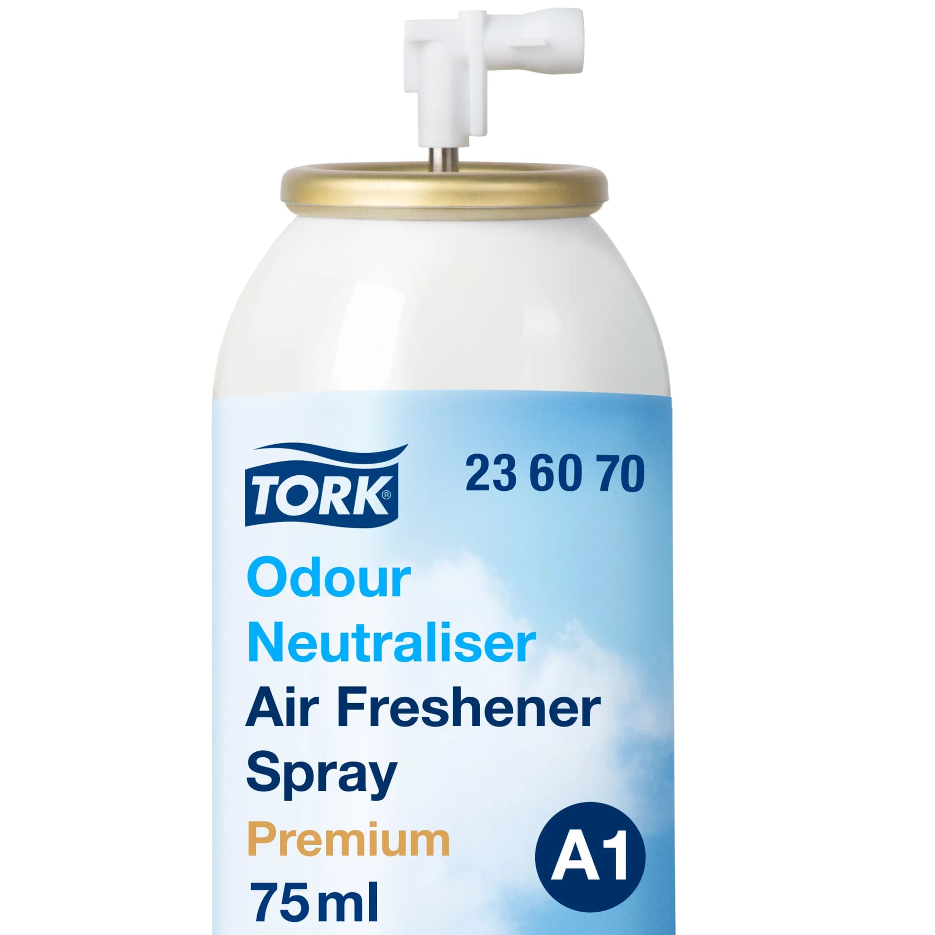 Аерозольний освіжувач повітря Tork Premium для нейтралізації неприємних запахів, 75 мл, 3000 порцій - зображення 1
