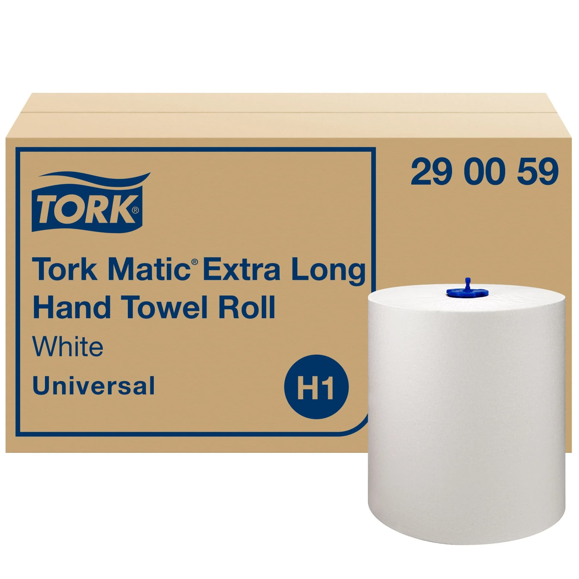 Рушники в рулонах Tork Matic Universal, білі, 1 шар, 280 м, 1120 листів, 1 рулон - зображення 1