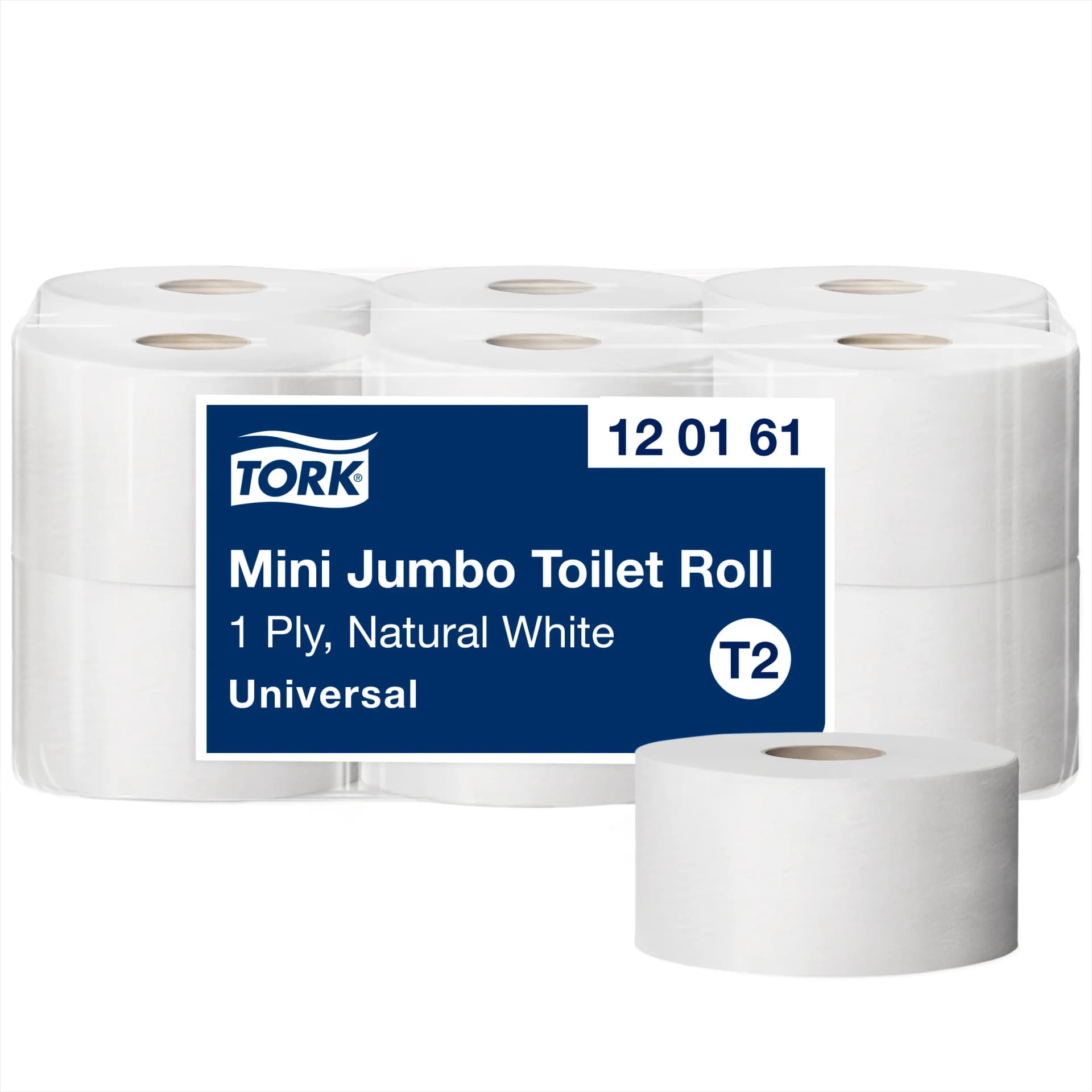 Туалетний папір Tork Universal в рулонах Mini Jumbo, сірий, 1 шар, 240 м, 1 рулон - зображення 1