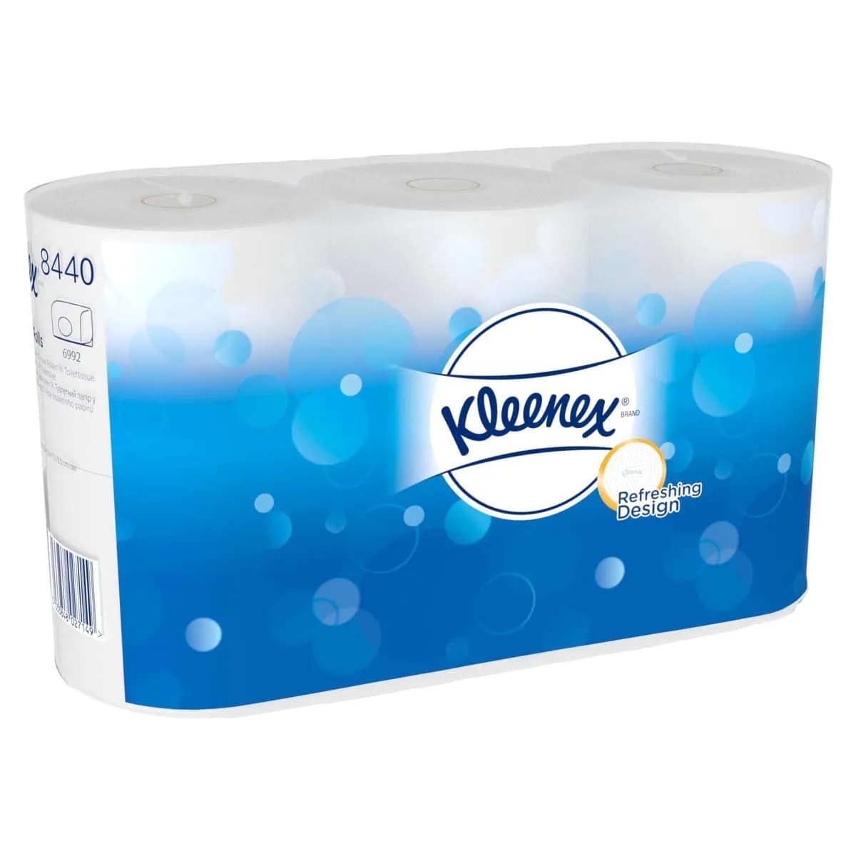 Туалетний папір Kimberly-Clark Kleenex в стандартних рулонах, білий, 3 шари, 350 відривів, 6 рулонів - зображення 1
