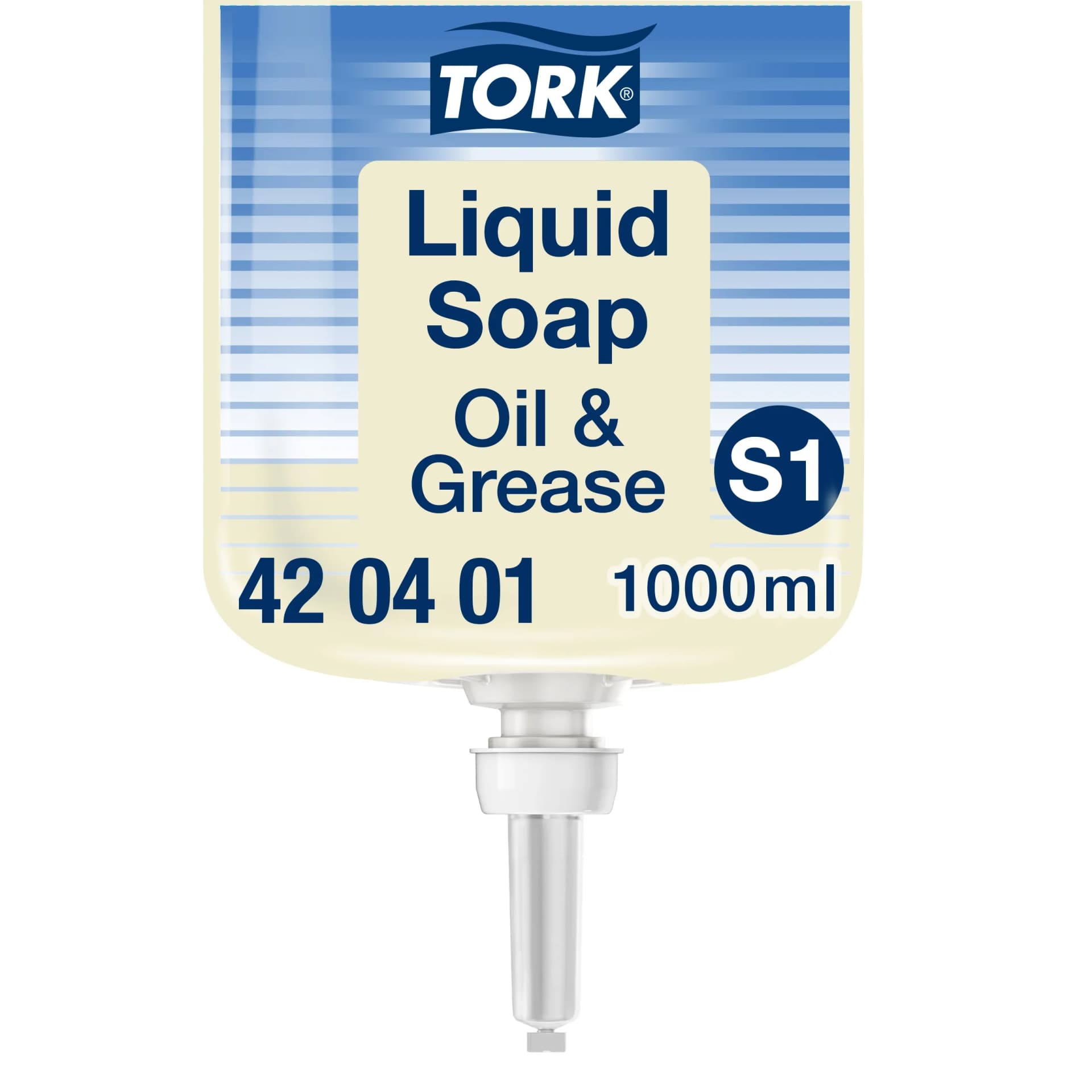 Рідке мило Tork Oil and Grease Premium від жирових і технічних забруднень, 1 л, ≈ 1000 порцій - зображення 1