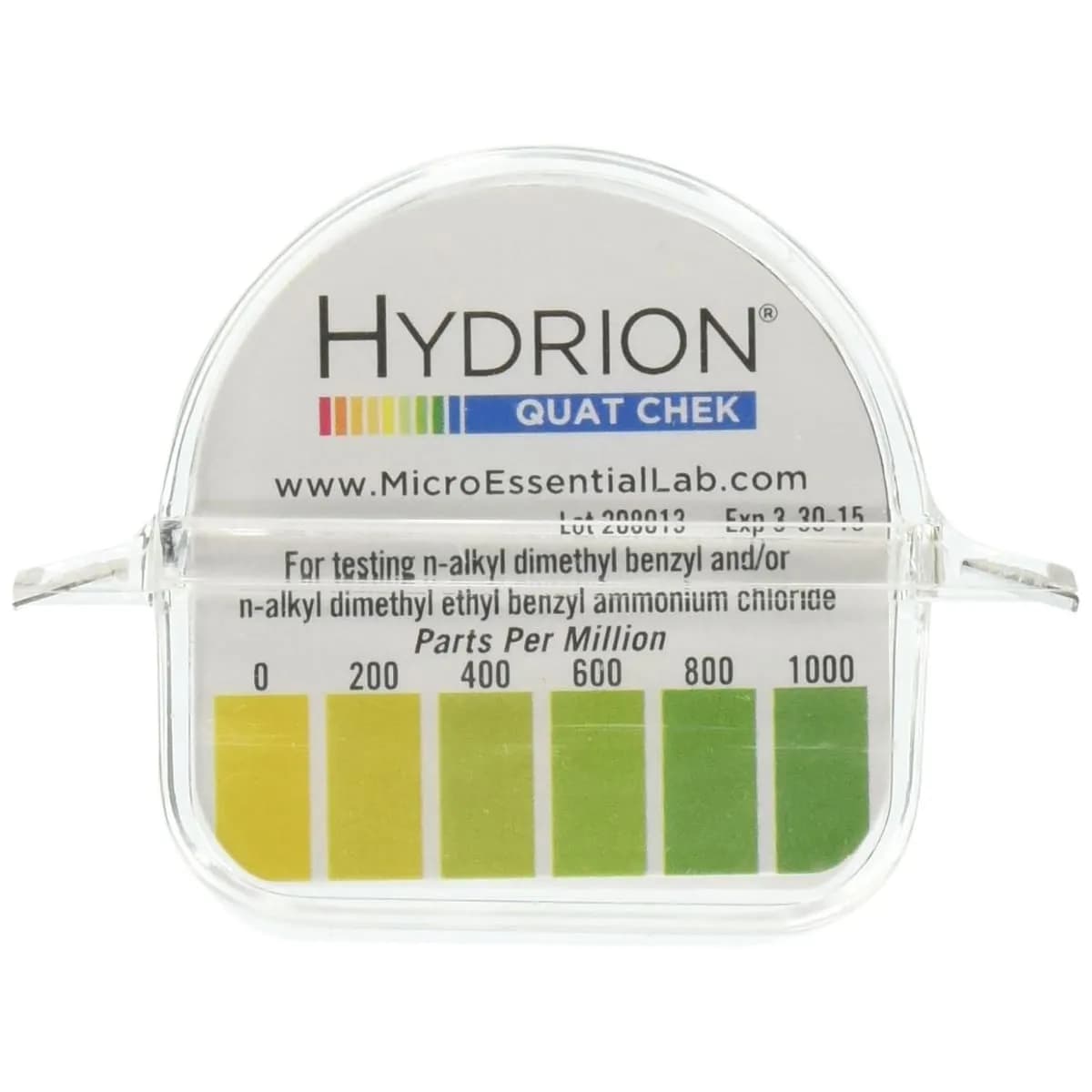 Тест-смужка для тестування ЧАС Hydrion Quat Chek, 5 м - зображення 1