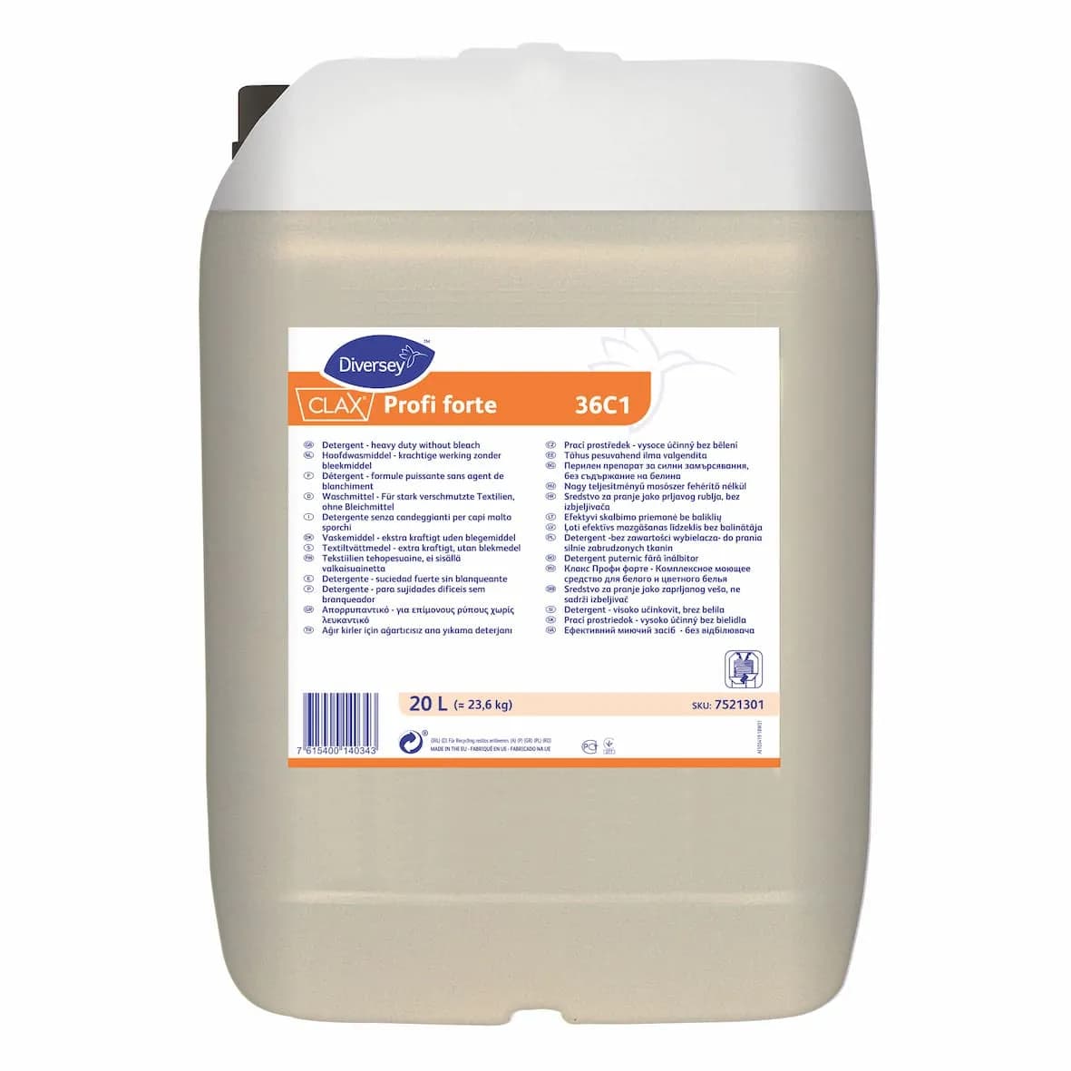 Рідкий засіб для прання Diversey Clax Profi forte 36С1, 20 л - зображення 1