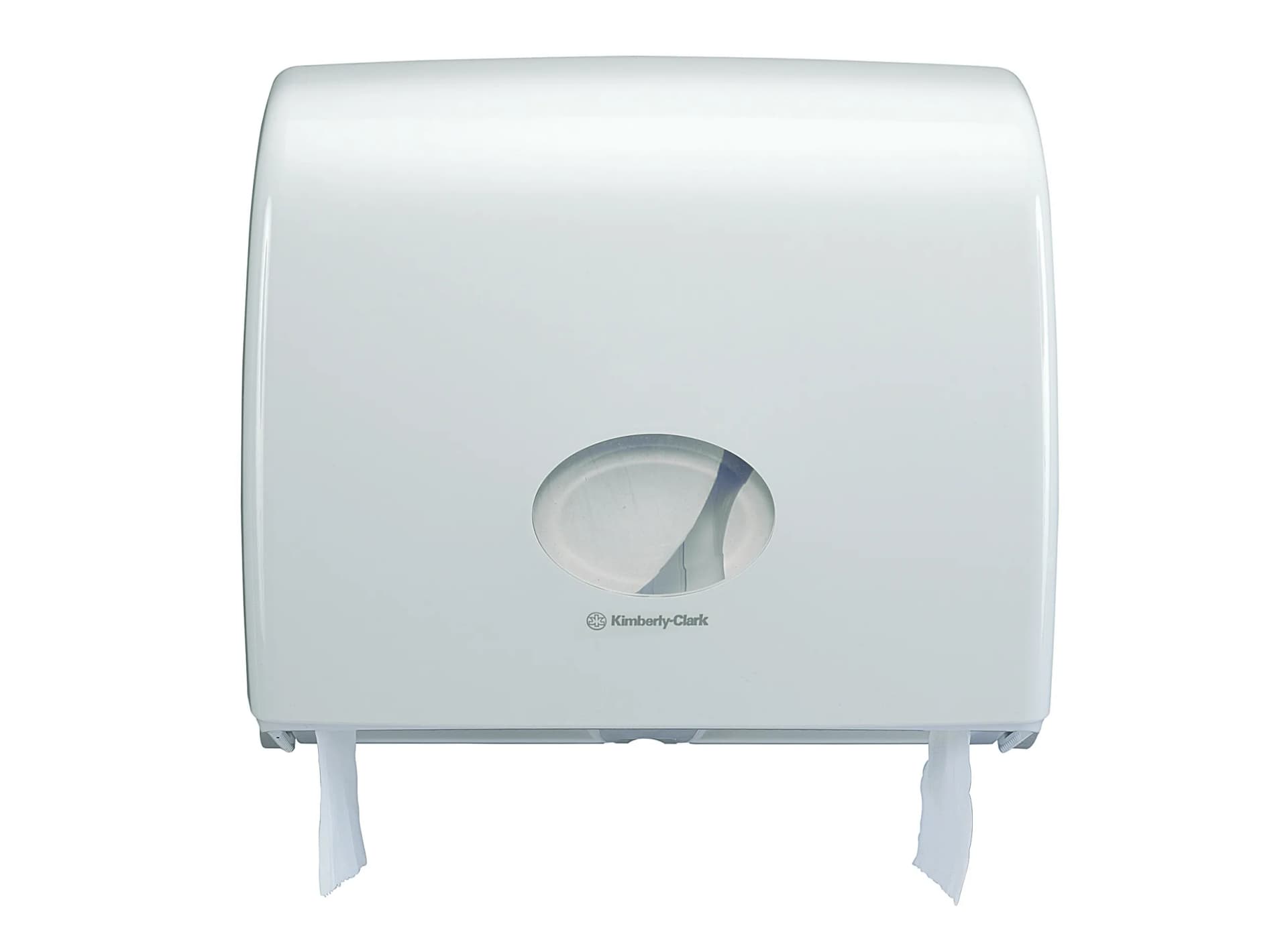 Диспенсер Aquarius Kimberly-Clark Aquarius Non-Stop для туалетного паперу в рулонах Mini Jumbo, на 2 рулони, білий - зображення 1