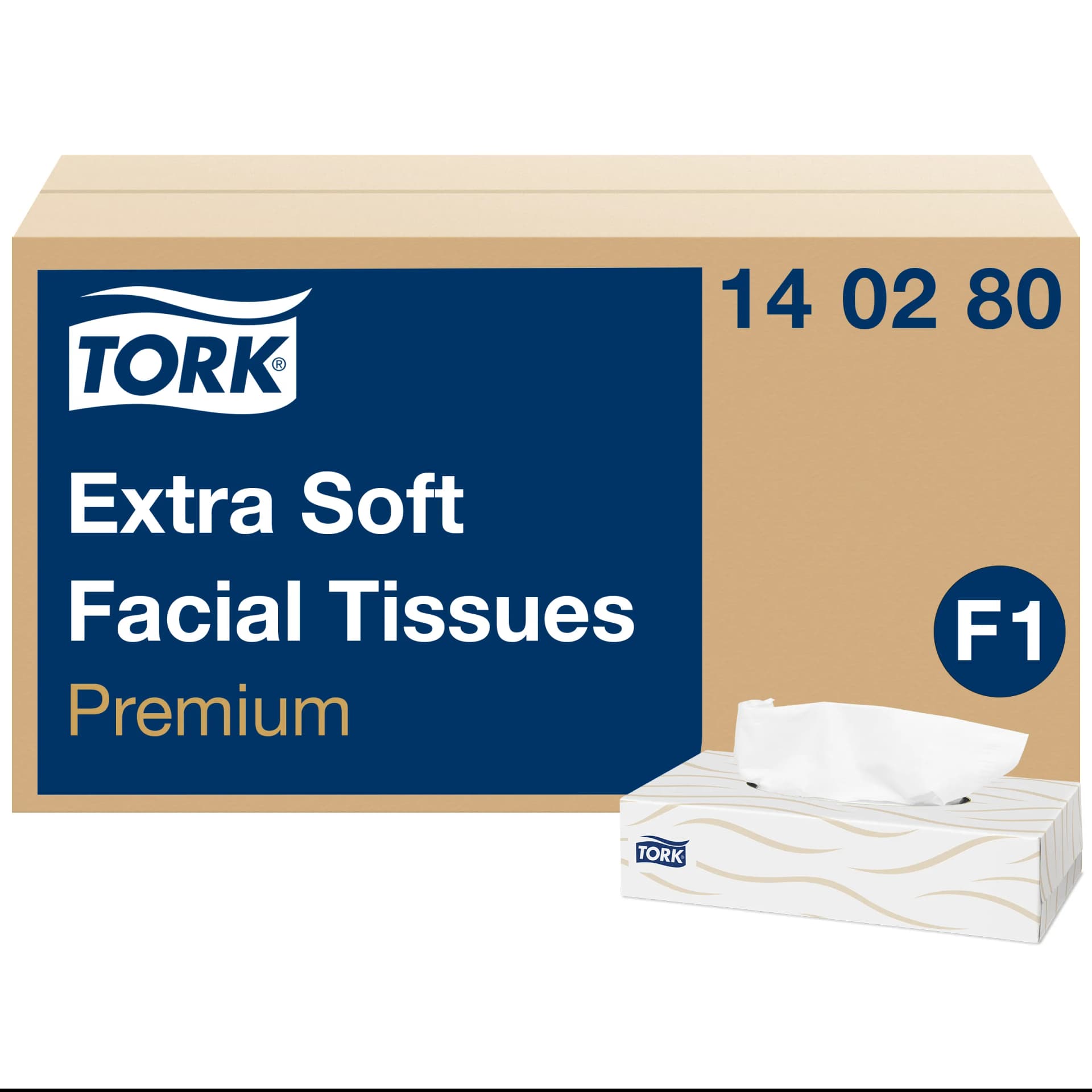 Серветки для обличчя Tork Premium Extra Soft, білі, 100 шт - зображення 1