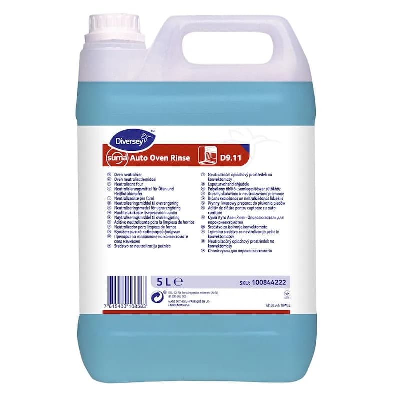 Кислотний засіб для догляду за пароконвекторами Diversey Suma Auto Oven Rinse D9.11, 5 л - зображення 1