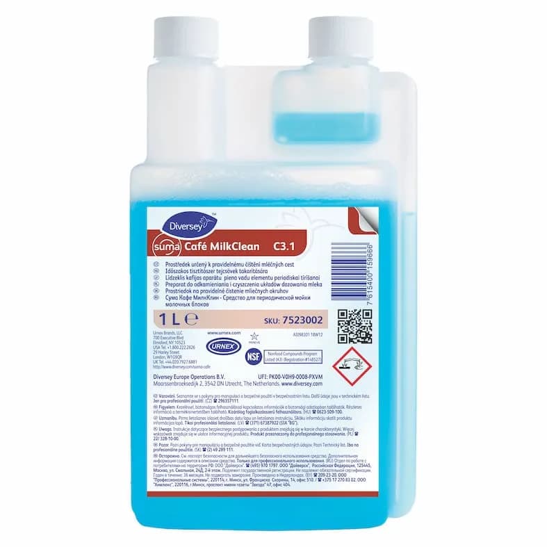 Засіб для очищення молочних систем кавомашин Diversey Suma Café Milk Clean C3.1, 1 л - зображення 1