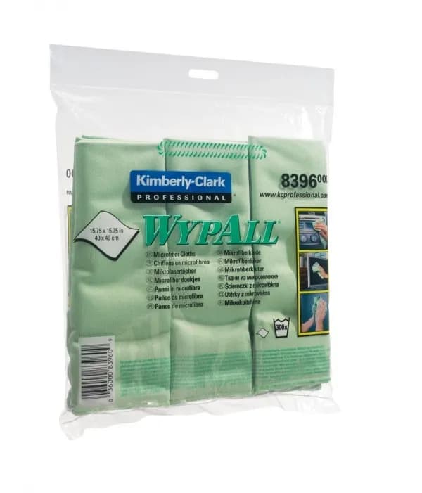 Серветка Kimberly-Clark WypAll з мікрофібри для прибирання, зелена, 40х40 см, 1 шт - зображення 1