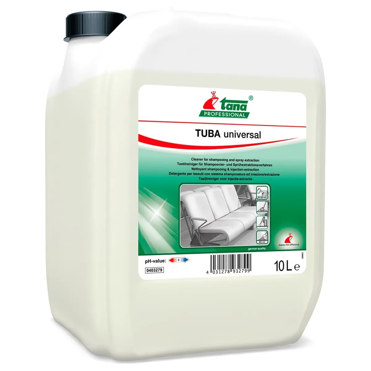 Засіб для чищення килимів Таnа TUBA universal, 10 л - зображення 1