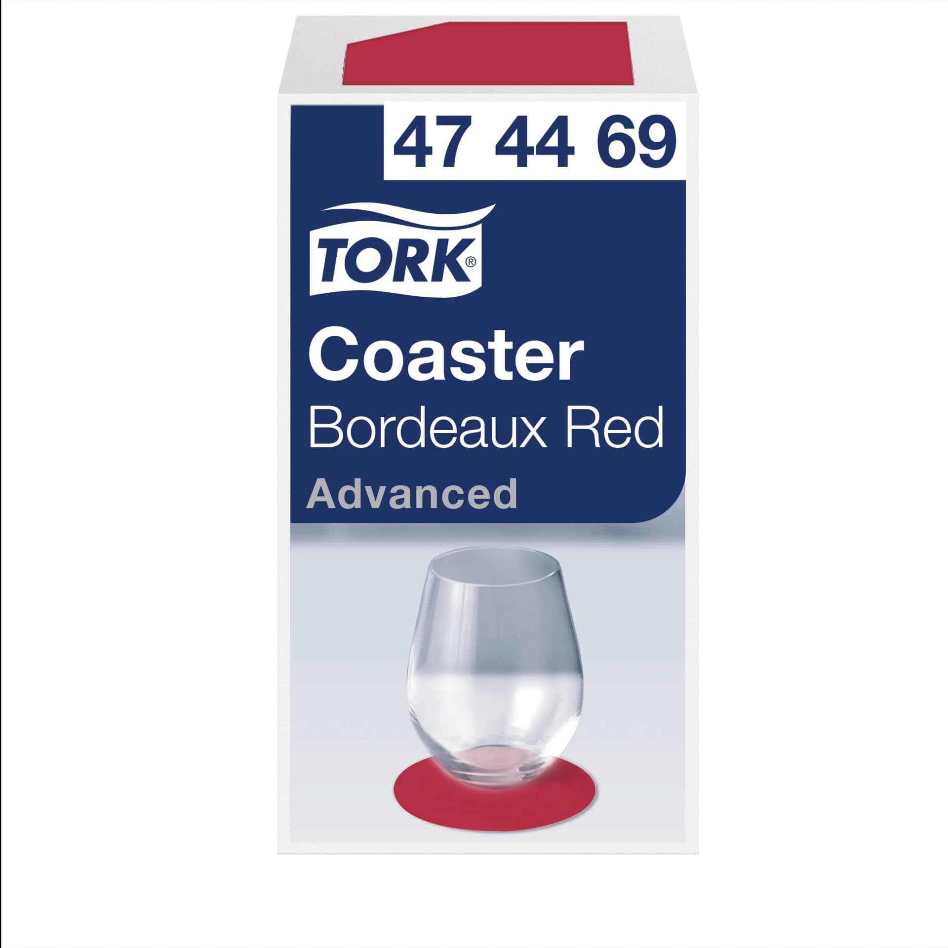 Костери Tork Advanced, рівний край, бордові, 250 шт - зображення 1