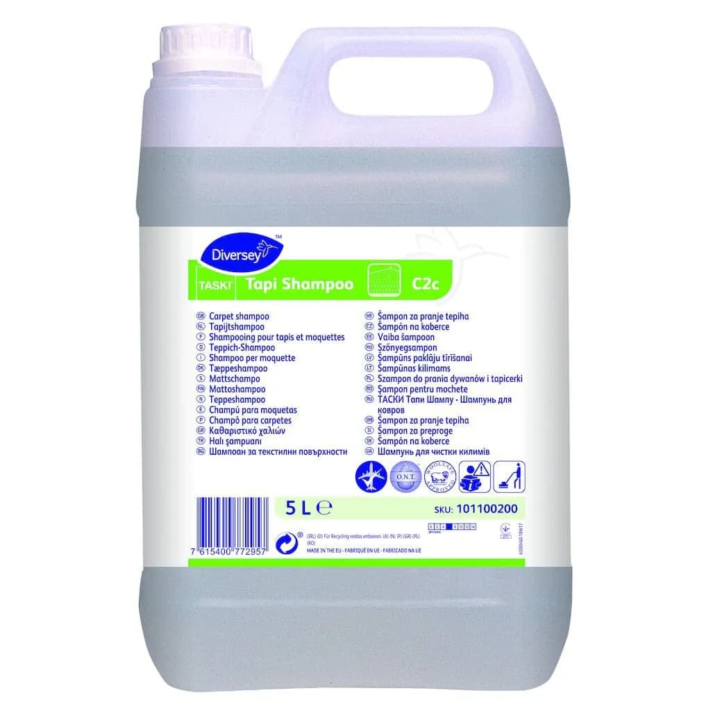 Засіб для сухої пінної чистки коврових покриттів Diversey TASKI Tapi Shampoo, 5 л - зображення 1