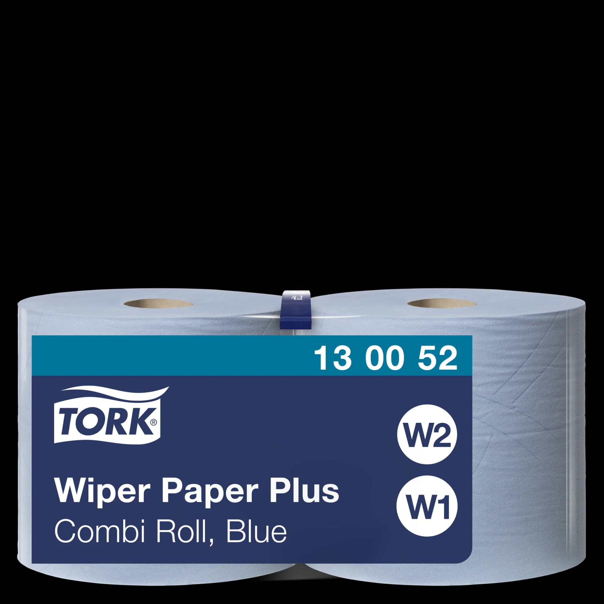 Папір для протирання в рулонах Tork Plus Advanced, блакитний, 2 шари, 255 м, 750 листів, 1 рулон - зображення 1