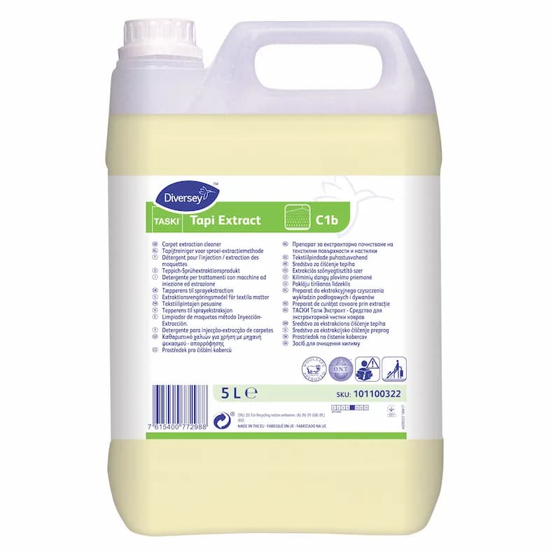 Засіб для вологої чистки коврових покриттів Diversey TASKI Tapi Extract, 5 л - зображення 1