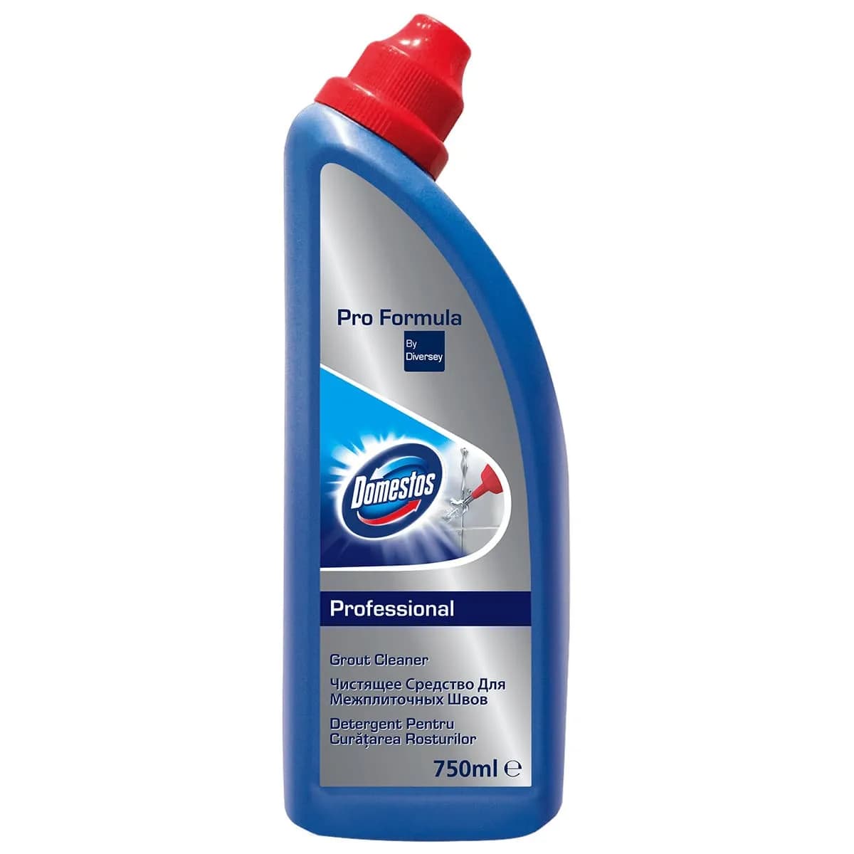 Засіб на основі хлору для прибирання в санітарних зонах Diversey Domestos Professional Grout Cleaner, 0,75 л - зображення 1