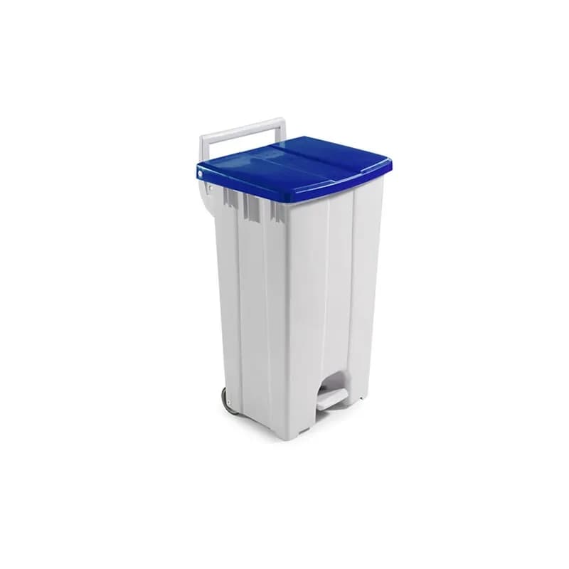 Контейнер Filmop Polaris для сміття з педаллю, синя кришка, 90 л - зображення 1