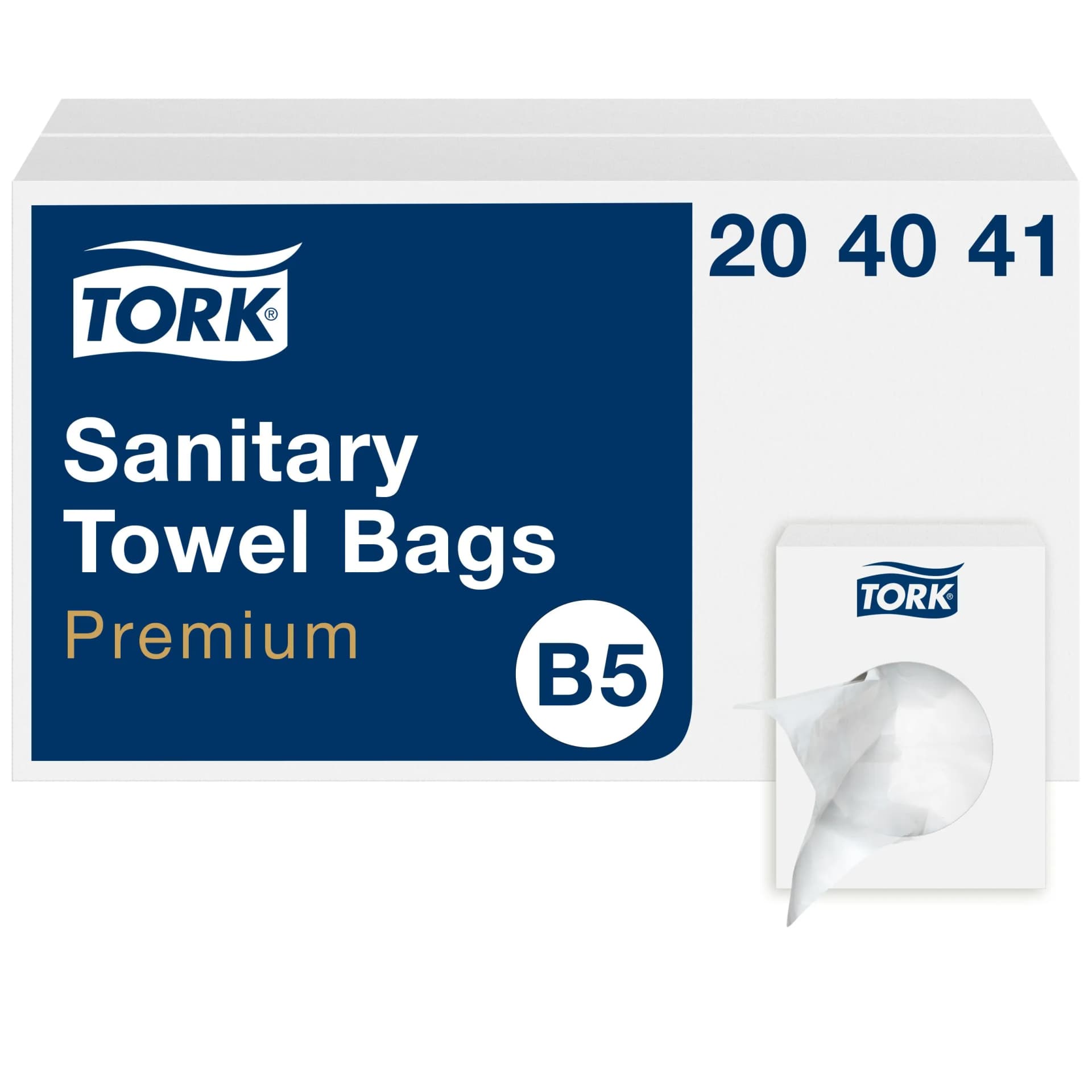 Гігієнічні пакети Tork Premium, білі, 25 шт - зображення 1