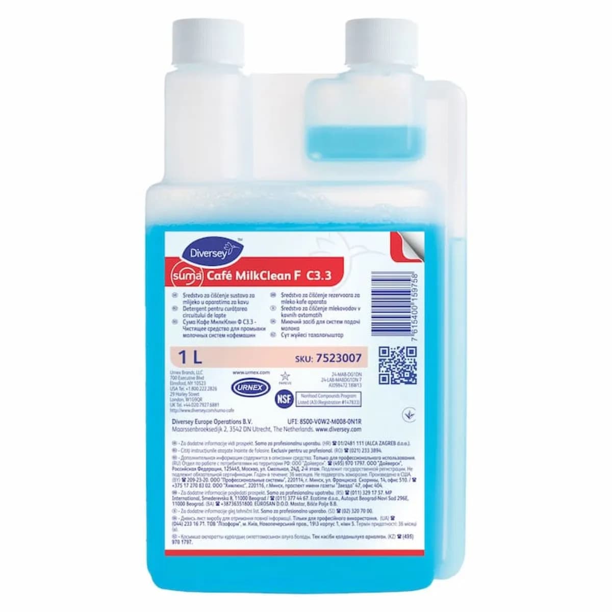 Засіб для очищення молочних систем кавомашин Diversey Suma Café Milk Clean C3.3, 1 л - зображення 1