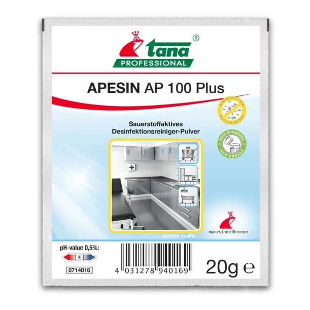 Дезінфікуючий засіб для поверхонь Tana APESIN AP 100 Plus, 20 гр - зображення 1