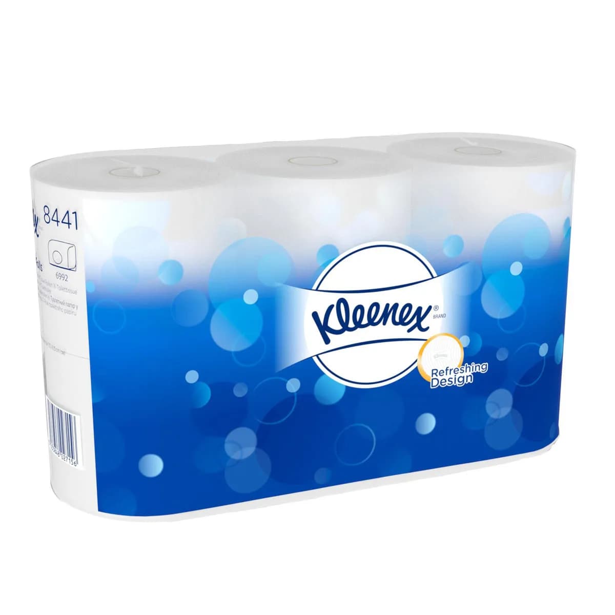 Туалетний папір Kimberly-Clark Kleenex в стандартних рулонах, білий, 2 шари, 600 відривів, 6 рулонів - зображення 1