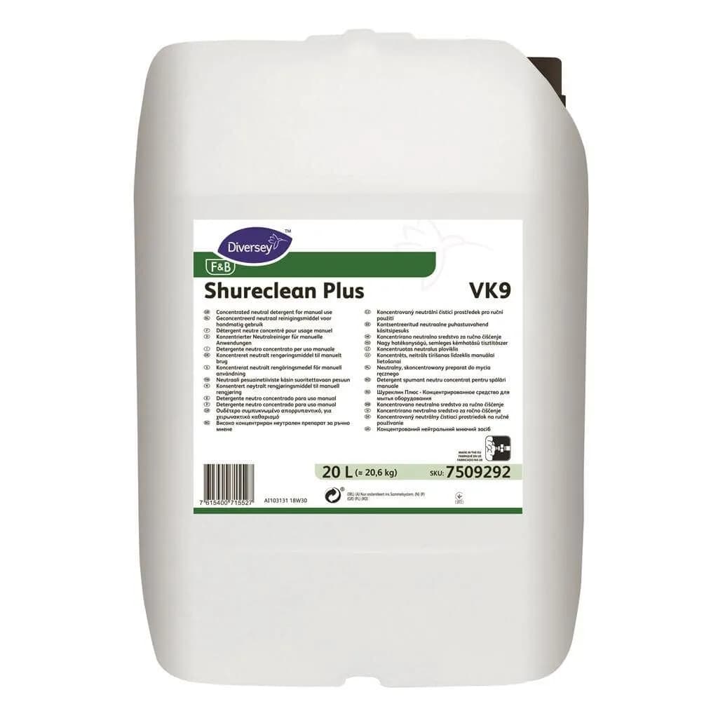 Нейтральний засіб для ручного миття Diversey Shureclean Plus VK9, 20 л - зображення 1