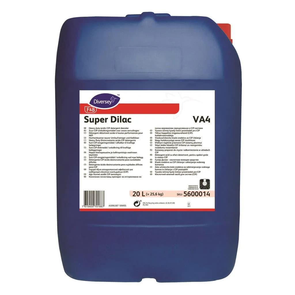 Кислотний засіб для очищення від накипу Diversey Super Dilac VA4, 20 л - зображення 1
