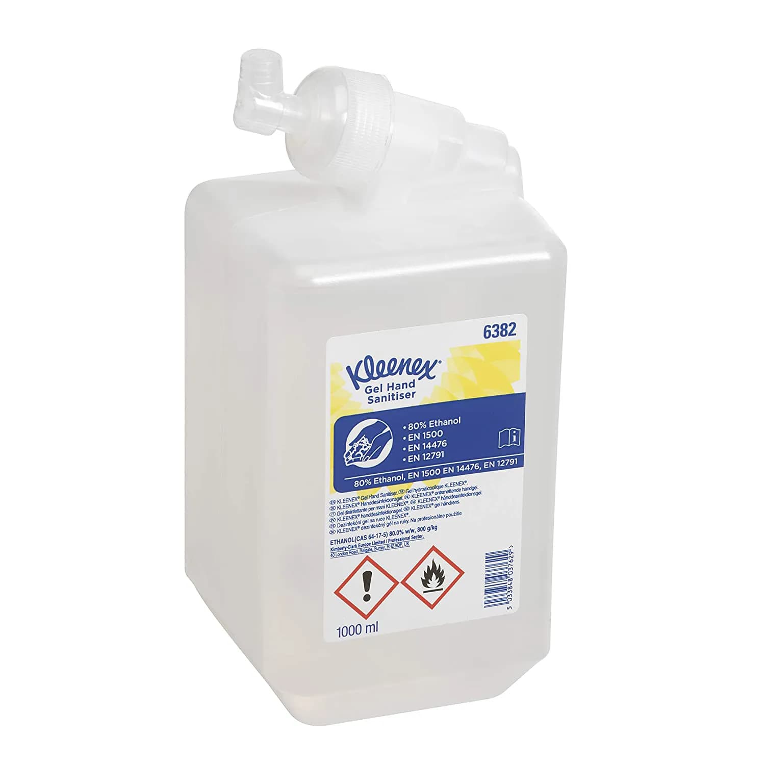 Гель для дезінфекції рук Kimberly-Clark Kleenex спиртовий, 1 л - зображення 1