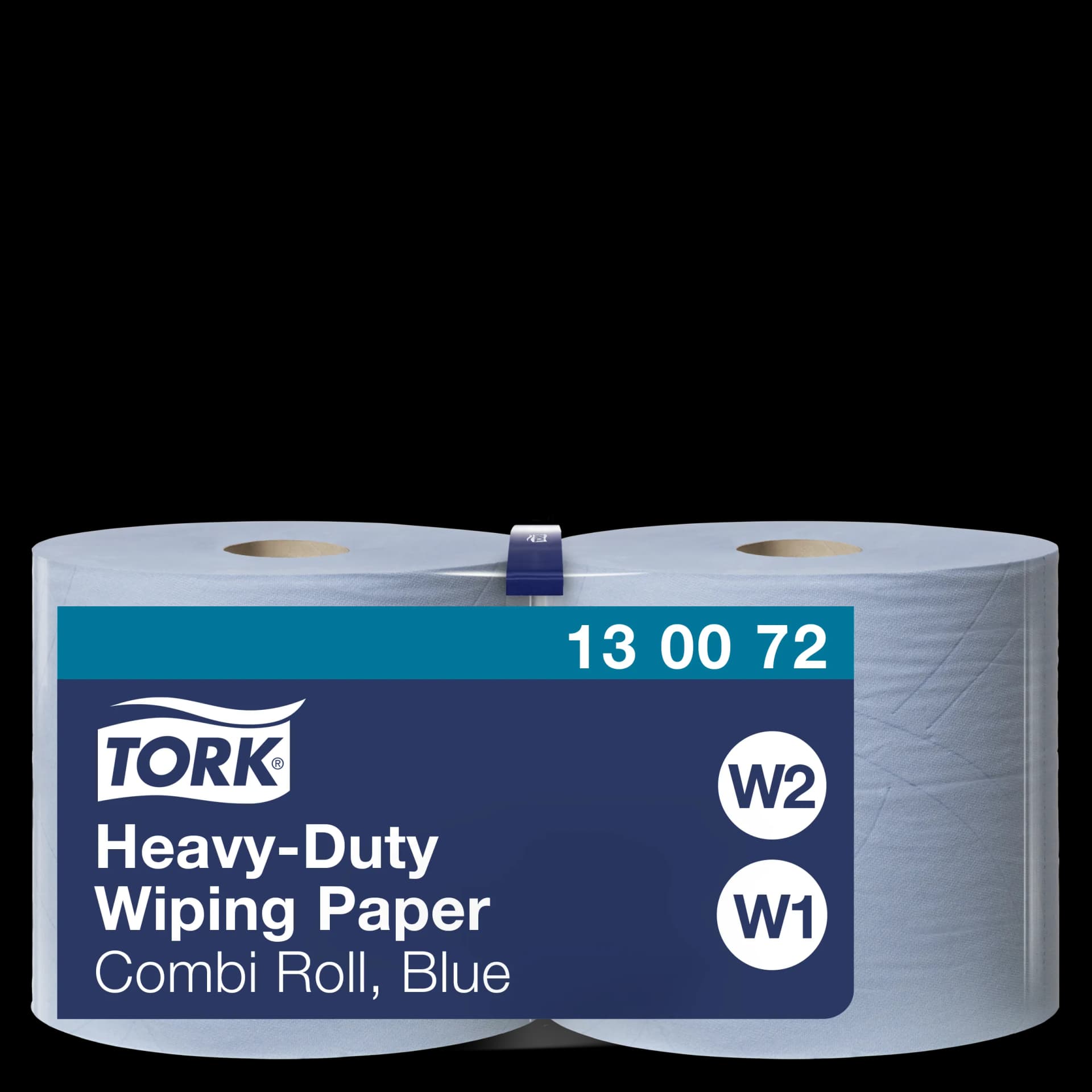 Папір для протирання в рулонах Tork Advanced підвищеної міцності, блакитний, 2 шари, 170 м, 500 листів, 1 рулон - зображення 1