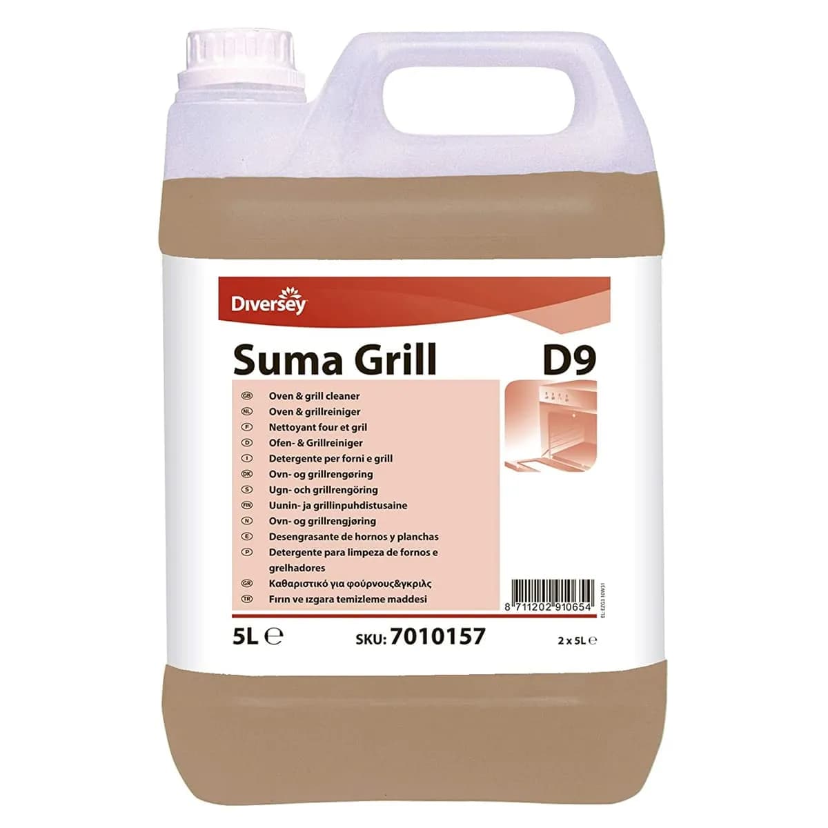 Засіб для чищення печей та грилів Diversey Suma Grill D9, 5 л - зображення 1