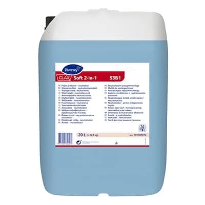 Нейтралізатор-пом'якшувач для прання тканин Diversey Clax Soft 2-in-1 53B1, 20 л - зображення 1