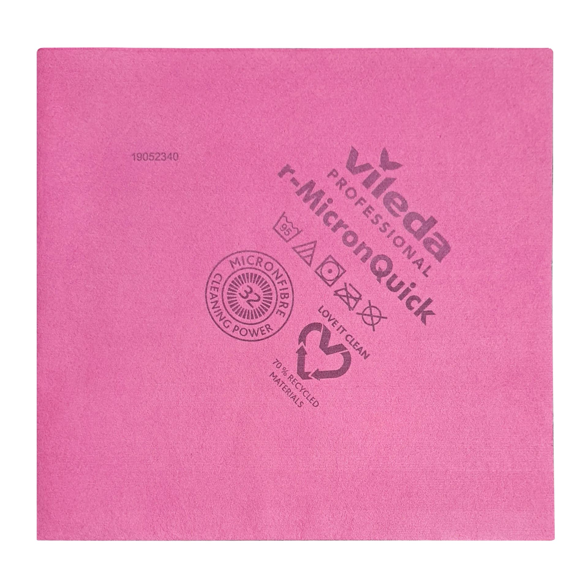 Серветка з мікроволокна Vileda Professional р-МікронКвік для прибирання, червона, 40x38 см, 1 шт - зображення 1