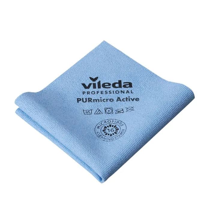 Серветка для прибирання Vileda Professional ПурМікро Ектів, синя, 38x35 см, 1 шт - зображення 1