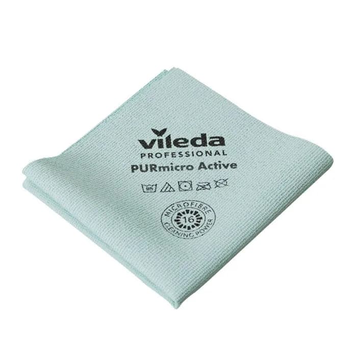 Серветка для прибирання Vileda Professional ПурМікро Ектів, зелена, 38x35 см, 1 шт - зображення 1