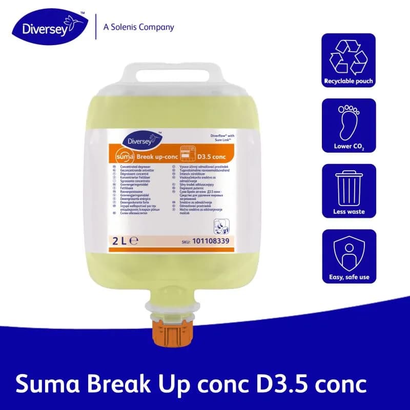 Засіб для видалення жиру Diversey Suma Break Up-conc D3.5, 2 л - зображення 1