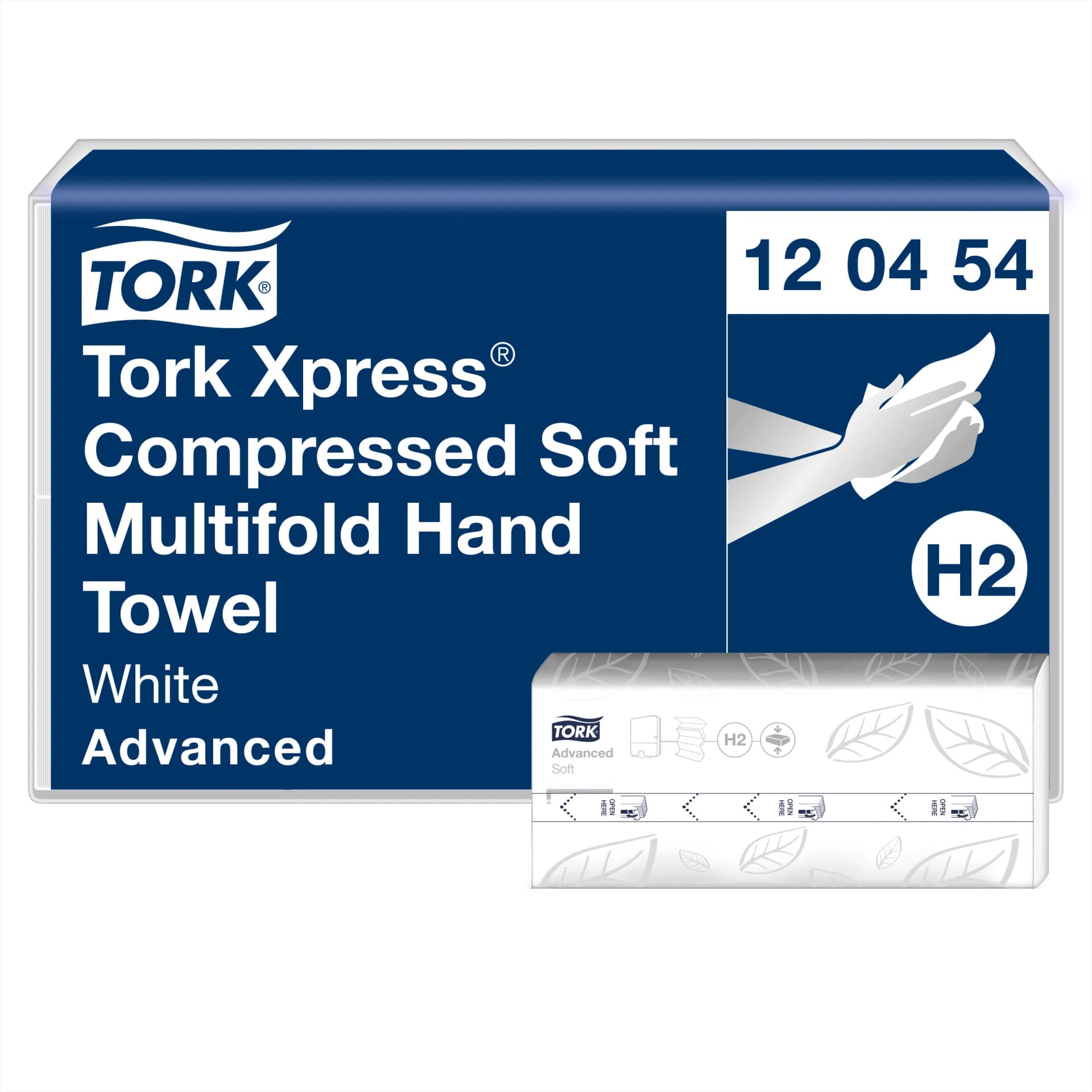 Листові вузькопанельні рушники Tork Xpress Advanced Soft складання Multifold, білі, 2 шари, 21х32 см, 200 листів - зображення 1