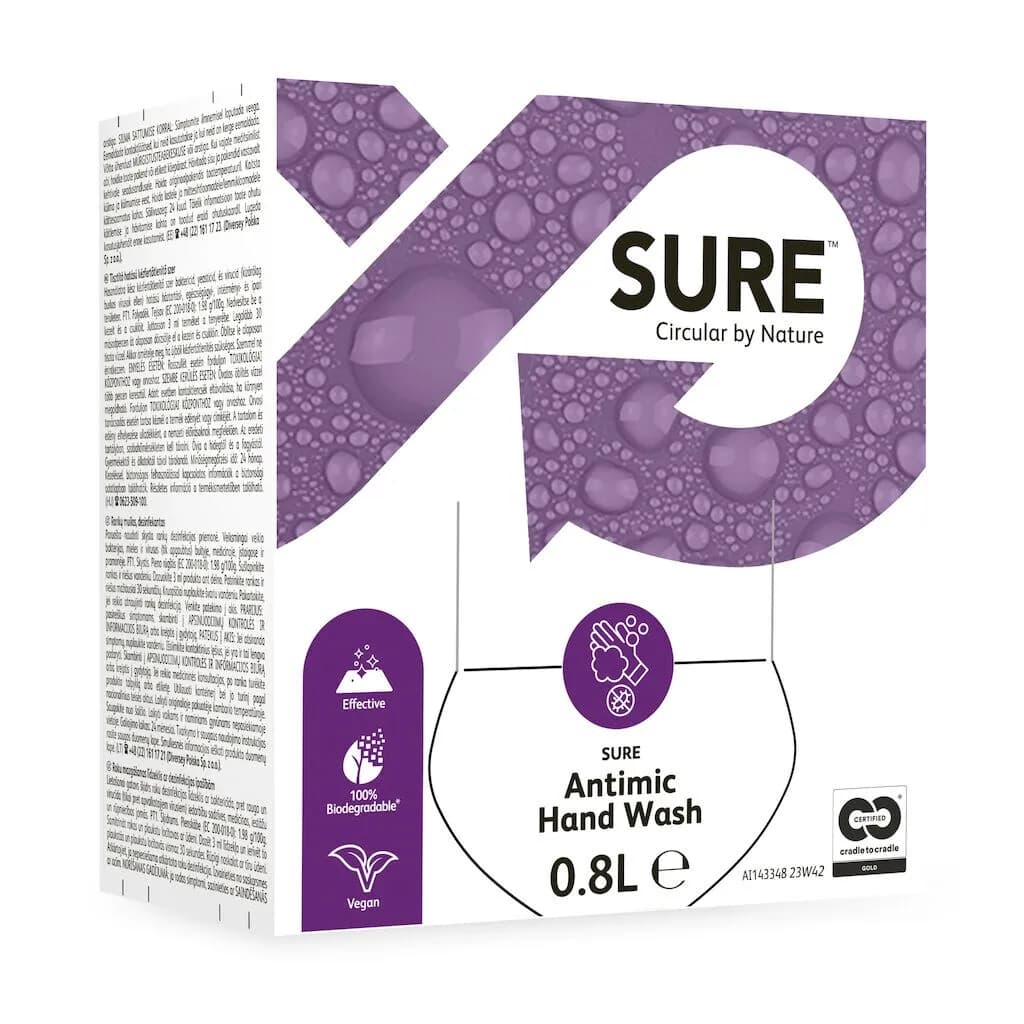 Засіб для миття та дезінфекції рук Diversey Sure, 800 мл - зображення 1