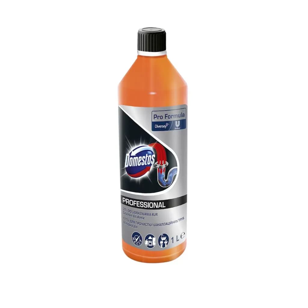 Засіб для прочистки труб Diversey Domestos Professional Drain Unblocker Gel, 1 л - зображення 1