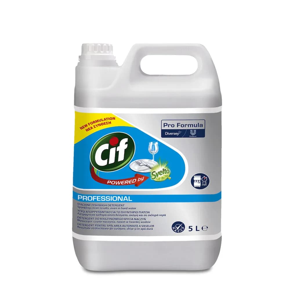 Рідкий миючий засіб для посудомийних машин Diversey CIF Professional Liquid Dishwasher Detergent, 5 л - зображення 1