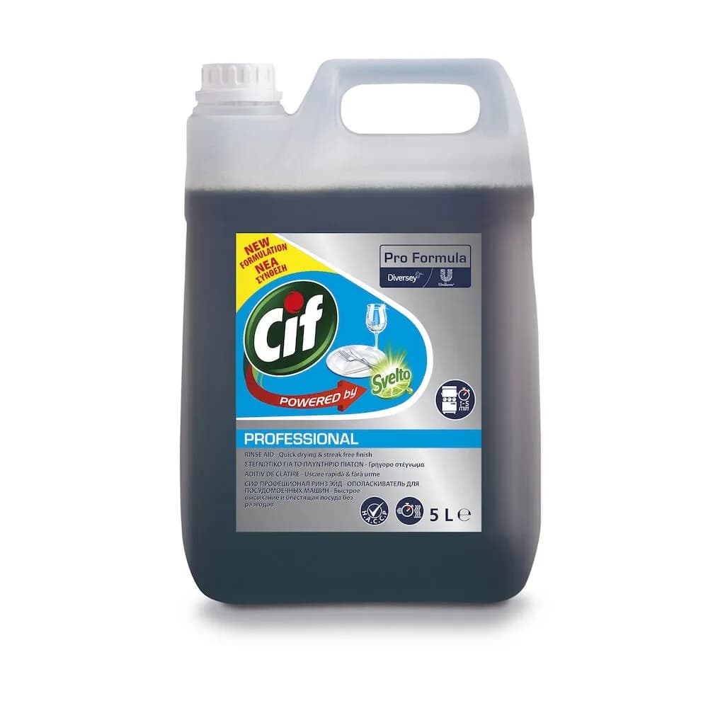 Ополіскувач для посуду в професійних посудомийних машинах Diversey CIF Professiona Rinse Aid, 5 л - зображення 1