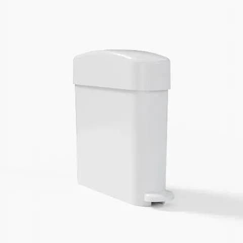 Корзина для сміття з педаллю Vectair Systems, біла, 23 л - зображення 1