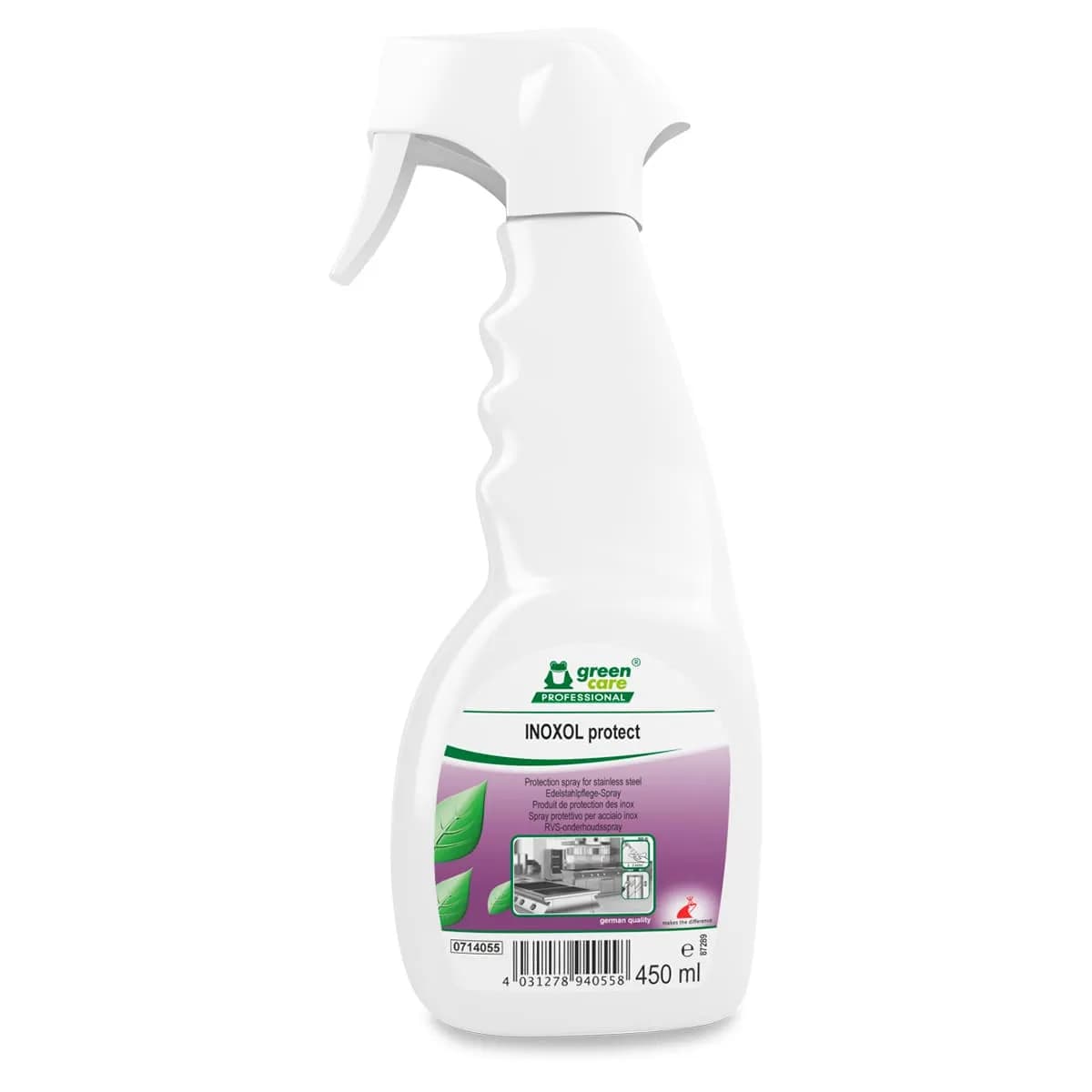 Засіб для догляду за поверхнями з нержавіючої сталі Green Care Professional INOXOL protect, 450 мл - зображення 1