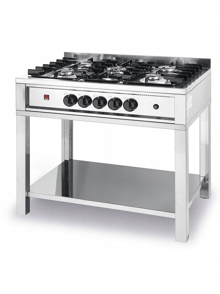 Плита газова 5-ти конфоркова на відкритому модулі 225806 Hendi Stainless steel - зображення 1