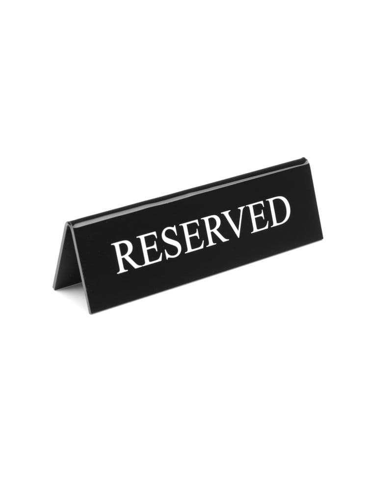 Настільна інформаційна табличка ''Reserved'', 130х30х(В)38мм 663462 Hendi - зображення 1