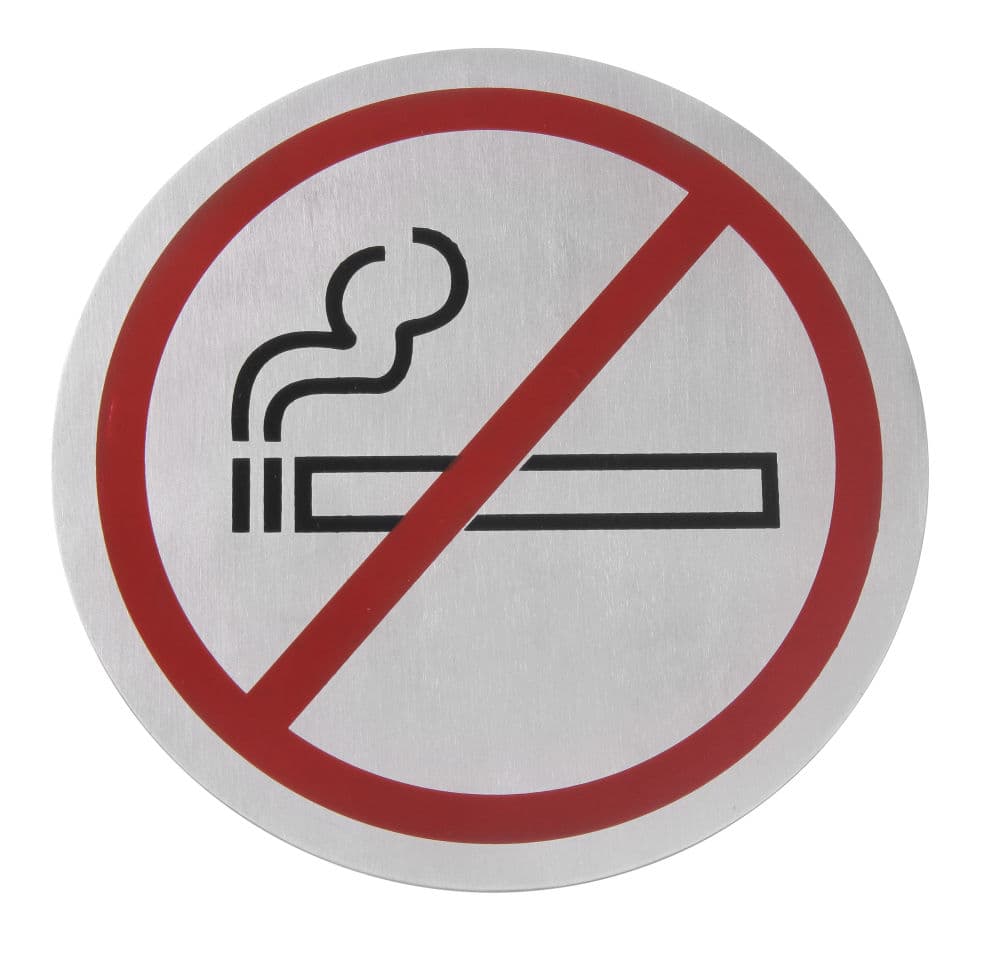 Табличка інформаційна самоклеюча Не палити, Ø160 мм 663806 Hendi - зображення 1