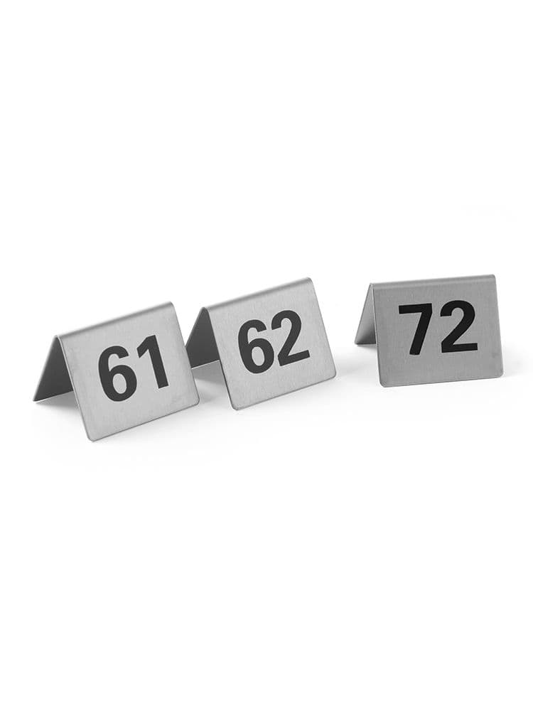 Набір табличок-номерів (61-72) 663899 Hendi 18/0 Stainless steel - зображення 1